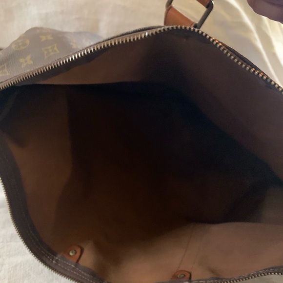 Vintage lv duffle bag Vintage Louis Vuitton Keepall Bag Duffle 55 Brown Canvas - Picture 7 of 15